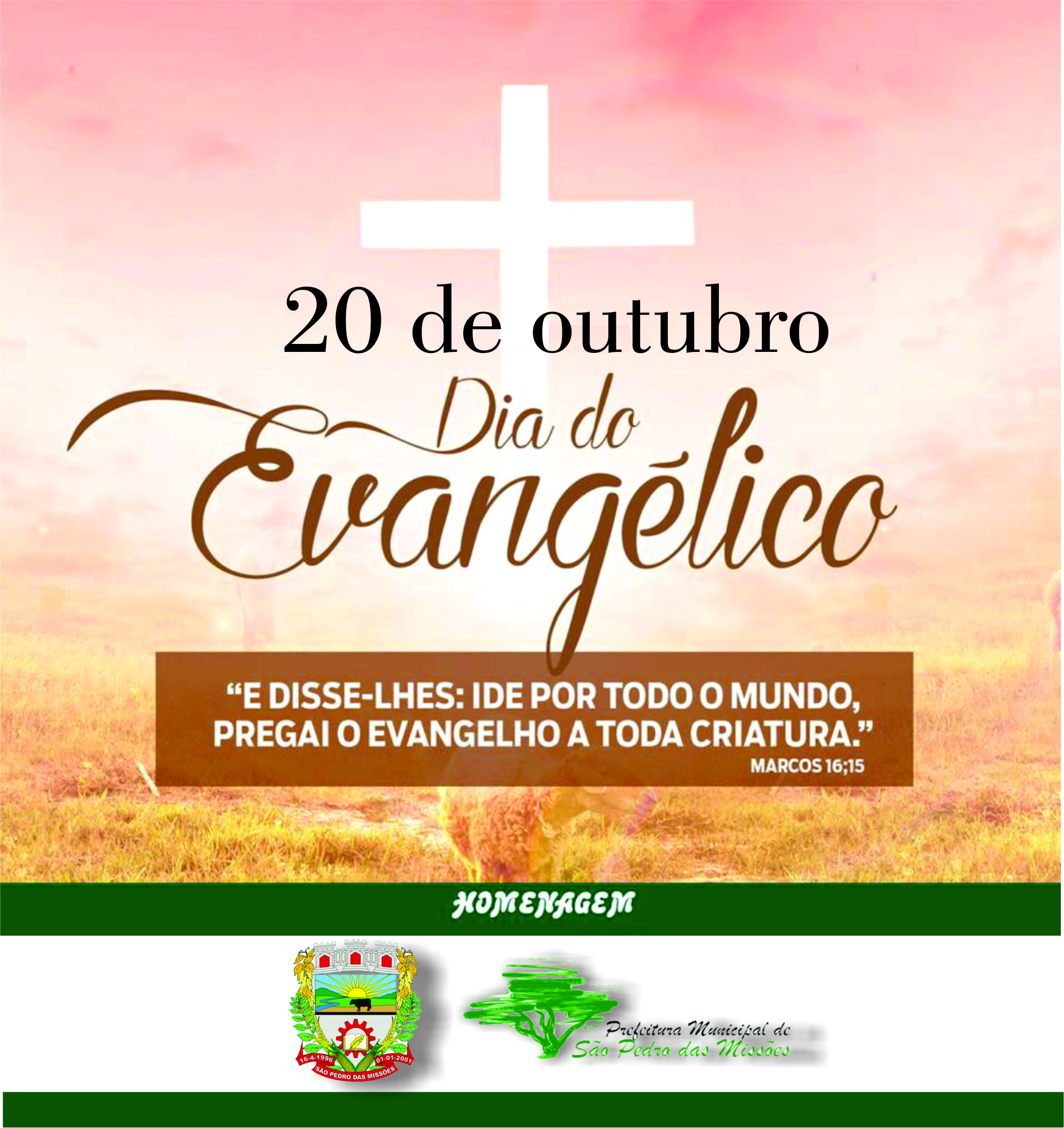 Dia do Evangélico!  Prefeitura Municipal de Conquista MG
